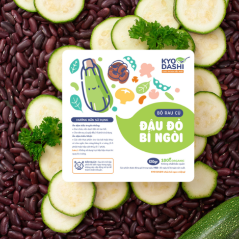  Cháo đậu đỏ - bí ngòi 