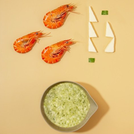  Cháo tôm sú sốt bơ 