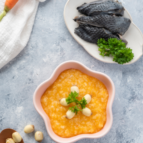  Cháo gà ác tiềm thuốc bắc 