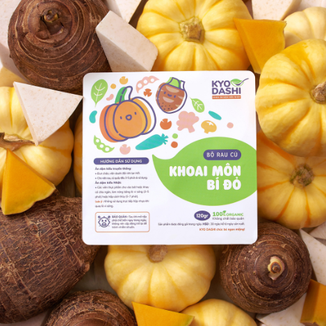  Cháo bí đỏ - khoai môn 