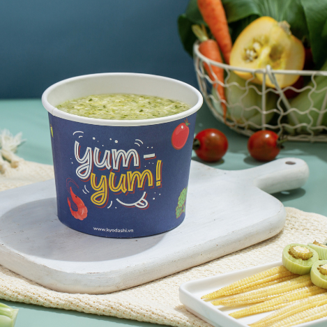  Cháo ngô - bông cải xanh 