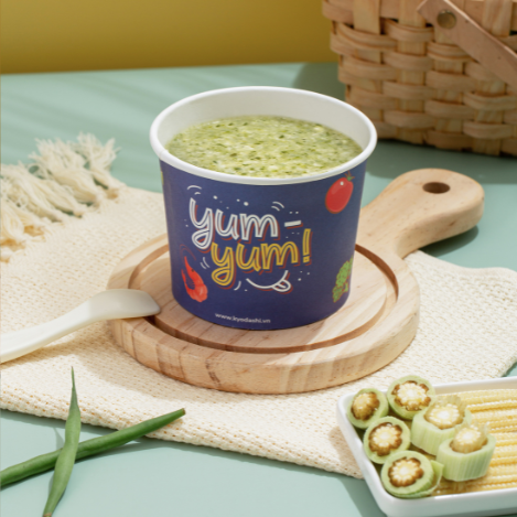  Cháo ngô - đậu cove 