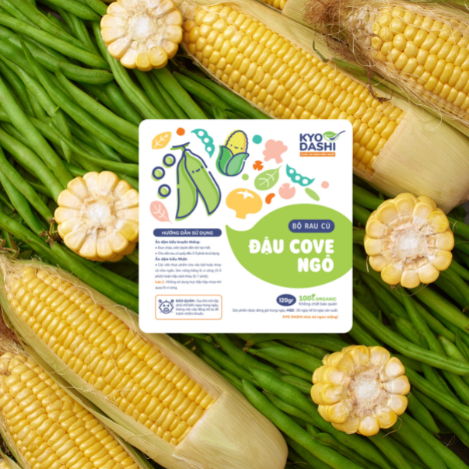  Cháo ngô - đậu cove 