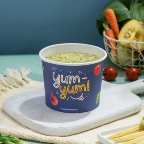  Cháo khoai môn - bông cải xanh 