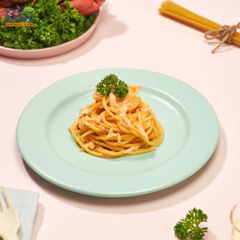  Mỳ Ý Sốt Kem Cua Biển 