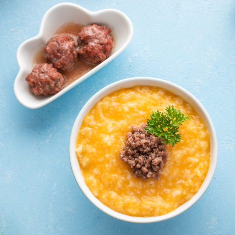  Cháo bò sốt spagetti 