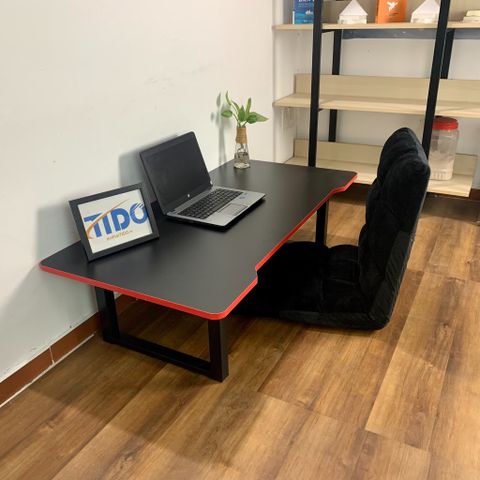  Bàn Gaming ngồi bệt chân gấp gọn - Khung sắt chữ U - Mặt bàn bo tròn các góc dài 1m - 1m2 