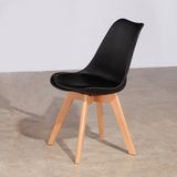  Ghế nhựa chân gỗ Kachi Eames có nệm lót 