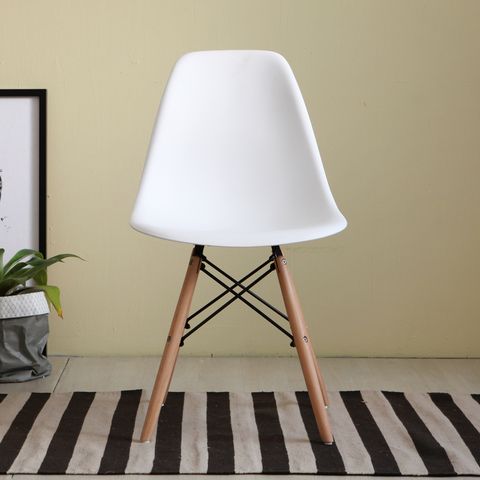  Ghế nhựa chân gỗ - Ghế bàn ăn Cafe 