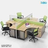  BÀN LÀM VIỆC CỤM MODULE CHO 4 NGƯỜI TI-BCUM02 