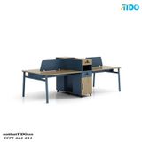  BÀN LÀM VIỆC CỤM MODULE MÀU XANH TI-BCUM10 