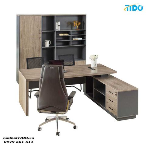  Bàn giám đốc gỗ cao cấp TI-BGD12 
