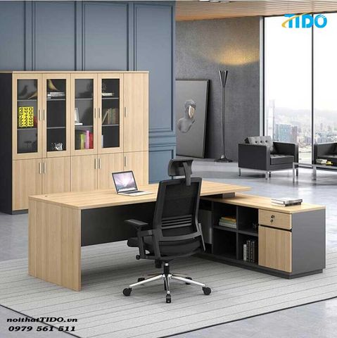  Bàn giám đốc chữ L đẹp TI-BGD13 