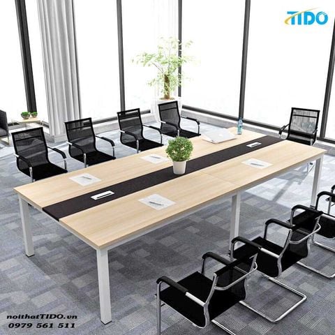  Bàn họp chân sắt TI-BH09 