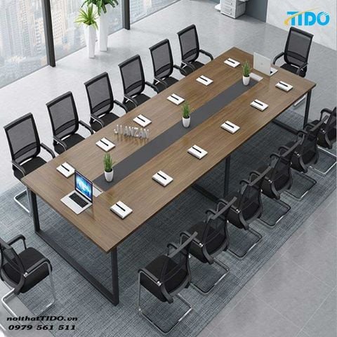  Bàn họp chân sắt TI-BH17 