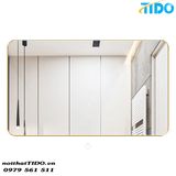  Gương chữ nhật treo tường Decor viền inox mạ TI-G06 