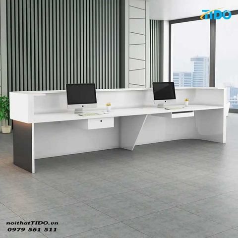  Quầy Lễ Tân Phong Cách Hiện Đại Hình Chữ U TI-QLT37 