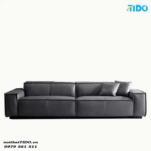  GHẾ SOFA PHÒNG KHÁCH MÀU XÁM ĐẬM CHO 4 NGƯỜI NGỒI TI-SF06 