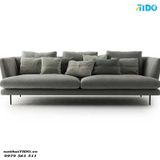  GHẾ SOFA VẢI COTTON MÀU XÁM CHẤT LƯỢNG CAO TI-SF11 