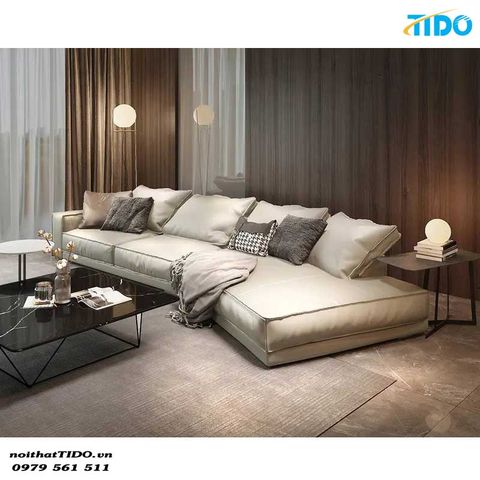  GHẾ SOFA PHÒNG KHÁCH LÀM BẰNG DA CHẤT LƯỢNG CAO TI-SF13 