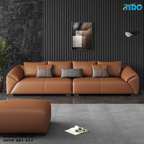  GHẾ SOFA BỌC DA PHONG CÁCH CHÂU ÂU HIỆN ĐẠI TI-SF14 