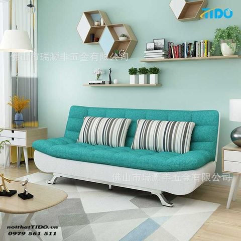  Sofa Giường Bật Vải Nhập Khẩu Phối 2 Màu TI-SFG15 