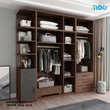  TỦ QUẦN ÁO ĐẸP GỖ MDF CÓ KỆ TRANG TRÍ TI-TQA29 