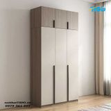  TỦ QUẦN ÁO HIỆN ĐẠI GỖ MDF CÓ BÀN LÀM VIỆC TI-TQA49 