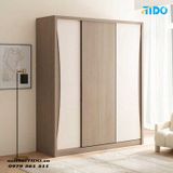  TỦ QUẦN ÁO ĐẸP GỖ MDF 2 TỦ CÓ KỆ TRANG TRÍ TI-TQA58 