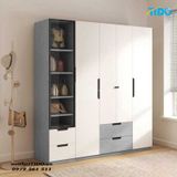  TỦ QUẦN ÁO SANG TRỌNG GỖ MDF CỬA MỞ TI-TQA68 