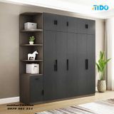  TỦ QUẦN ÁO GỖ MDF HIỆN ĐẠI CÓ KỆ TRANG TRÍ TI-TQA71 