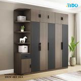  TỦ QUẦN ÁO GỖ MDF HIỆN ĐẠI CÓ KỆ TRANG TRÍ TI-TQA71 