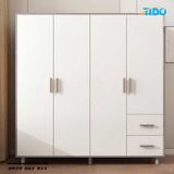  TỦ QUẦN ÁO GỖ MDF 4 TỦ CỬA CÁNH MỞ TI-TQA79 