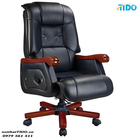  Ghế Sếp, Lãnh Đạo Faris Tay Gỗ TIDO-GD-Z6212 