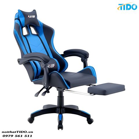  Ghế Game Có Gác Chân Màu Xanh TIDO-GM6211A 