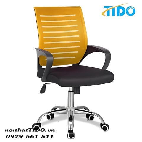  Ghế Làm Việc Văn Phòng Màu Vàng TIDO-GX340-V 