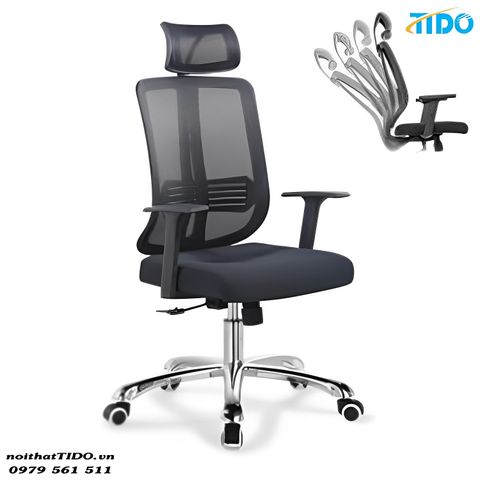  Ghế Làm Việc Ngả Lưng Lưới - Ghế Công Thái Học TIDO-GXTH-312-N 