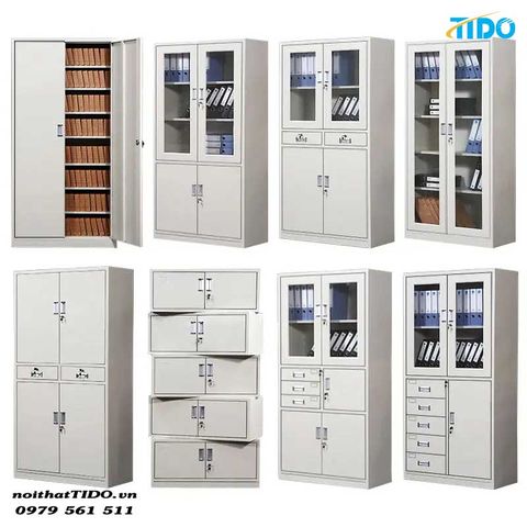  NỘI THẤT VĂN PHÒNG TỦ LƯU TRỮ HỒ SƠ VĂN PHÒNG HIỆN ĐẠI TIDO-TP-02 
