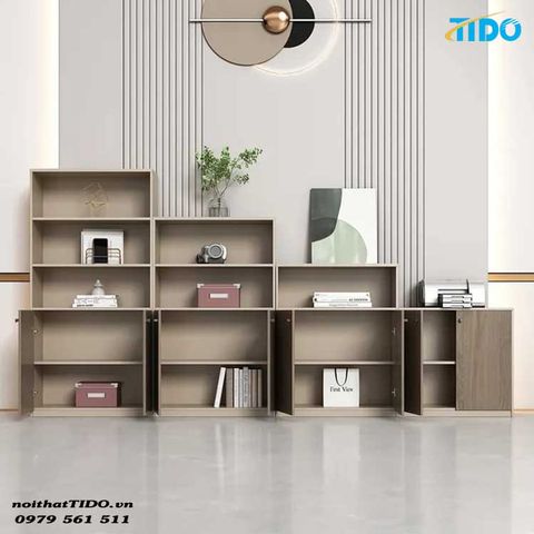  TỦ HỒ SƠ GỖ GIÁ RẺ TIDO-WJG-14 