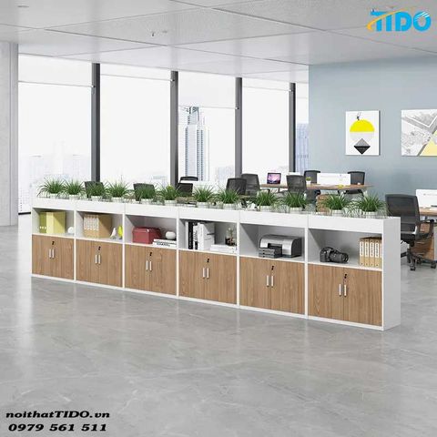  TỦ LƯU TRỮ HỒ SƠ VĂN PHÒNG BẰNG GỖ CAO CẤP TIDO-WJG-5 