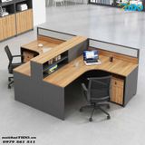 BÀN NHÂN VIÊN CÓ PHÂN VÙNG BẰNG GỖ HIỆN ĐẠI TIDO-ZYCG-19 