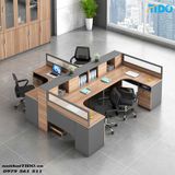  BÀN VĂN PHÒNG CÓ VÁCH NGĂN BẰNG GỖ CHẤT LƯỢNG CAO TIDO-ZYCG-20 