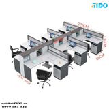  BÀN VĂN PHÒNG CÓ VÁCH NGĂN BẰNG GỖ CHẤT LƯỢNG CAO TIDO-ZYCG-20 