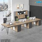  BÀN VĂN PHÒNG PHÂN VÙNG 4 CHỖ KÈM TỦ TIDO-ZYCG-22 