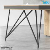  BÀN VĂN PHÒNG PHÂN VÙNG 4 CHỖ KÈM TỦ TIDO-ZYCG-22 