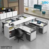  BÀN VĂN PHÒNG PHÂN VÙNG CHO 6 NGƯỜI TIDO-ZYCG-25 