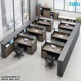  BÀN VĂN PHÒNG PHÂN VÙNG CHO 6 NGƯỜI TIDO-ZYCG-25 