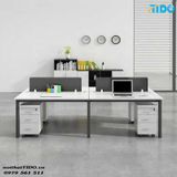  BỘ BÀN LÀM VIỆC CÓ VÁCH NGĂN DÀNG CHO 4 NGƯỜI TIDO-ZYCG-3 