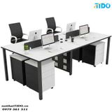  BỘ BÀN LÀM VIỆC CÓ VÁCH NGĂN DÀNG CHO 4 NGƯỜI TIDO-ZYCG-3 