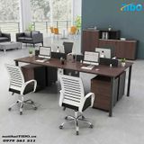  BỘ BÀN LÀM VIỆC CÓ VÁCH NGĂN DÀNG CHO 4 NGƯỜI TIDO-ZYCG-3 